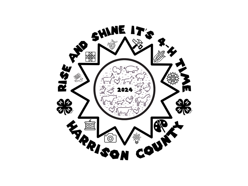 Logo for 2024 Harrison County 4-H Fair