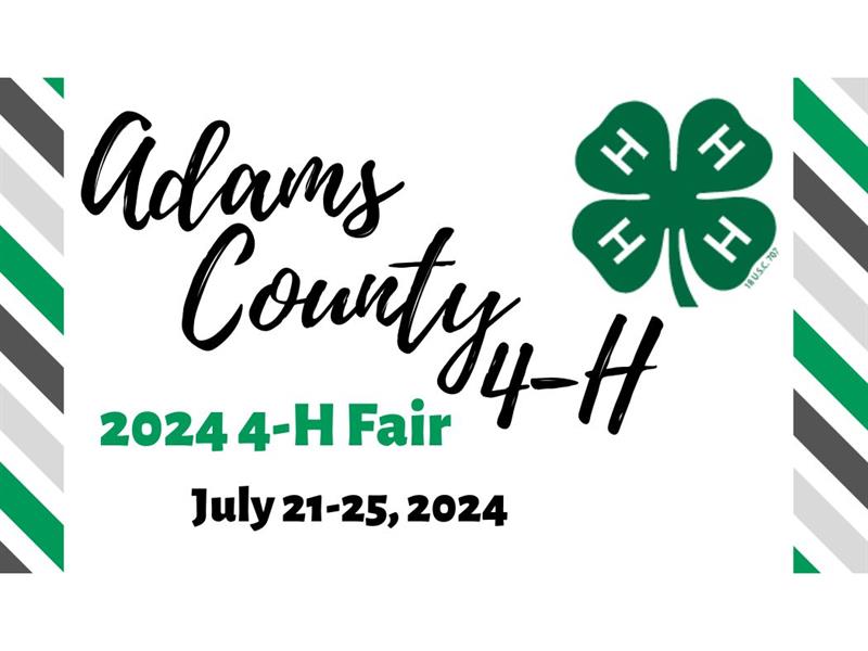 Logo for 2024 Adams County 4-H Fair