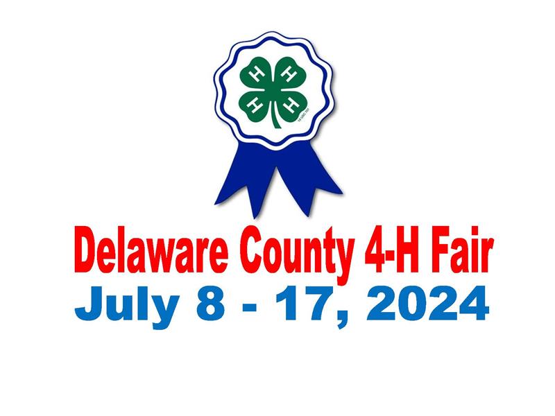Logo for Delaware County 4-H Fair 2024