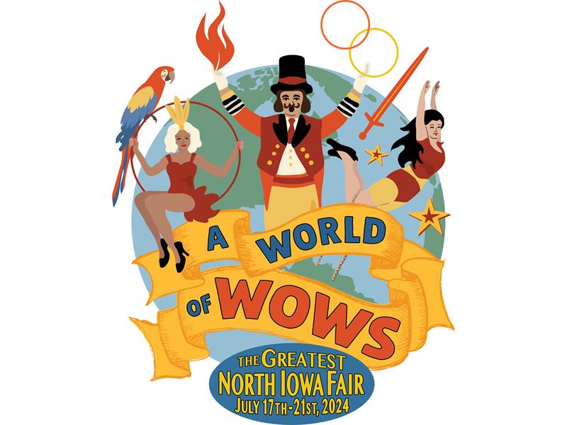 Logo for 2024 North Iowa Fair (Open Class Exhibits)
