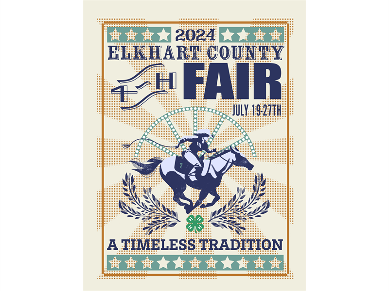 Logo for Elkhart County 4-H Fair 2024